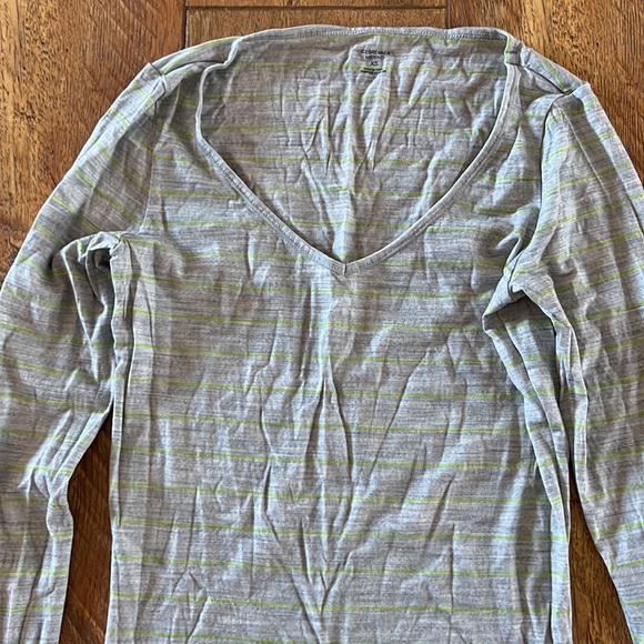Icebreaker Merino Wool XS Long Sleeve Grey Green - Picture 2 of 11
